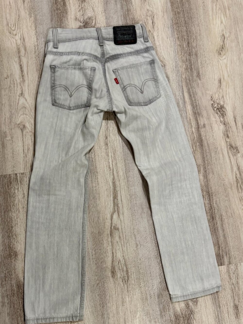 Levi’s 511 Slim Gray Jeans 25x25 Kids Light Wash Denim (10 Regular)